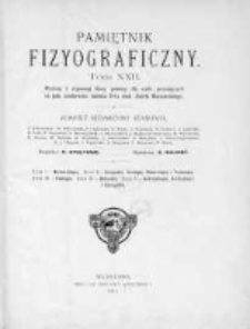 Pamiętnik Fizyjograficzny. T.22. 1914