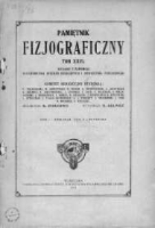 Pamiętnik Fizyjograficzny. T.26. 1921