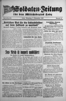 Soldaten = Zeitung der Schlesischen Armee 7 November 1939 nr 54