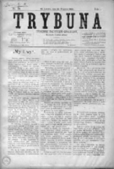 Trybuna : tygodnik polityczno-społeczny. R. 1, 1890, nr 20
