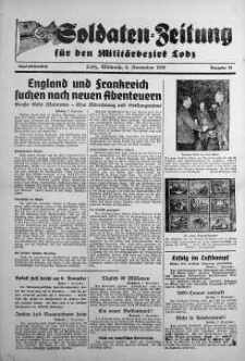 Soldaten = Zeitung der Schlesischen Armee 8 November 1939 nr 55