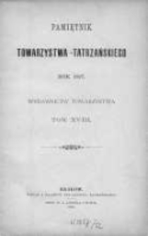 Pamiętnik Towarzystwa Tatrzańskiego. T.18. 1897