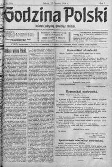 Godzina Polski : dziennik polityczny, społeczny i literacki 17 czerwiec 1916 nr 167