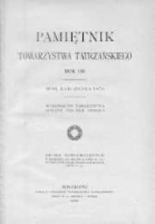 Pamiętnik Towarzystwa Tatrzańskiego. T.32. 1911