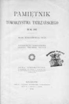 Pamiętnik Towarzystwa Tatrzańskiego. T.33. 1912