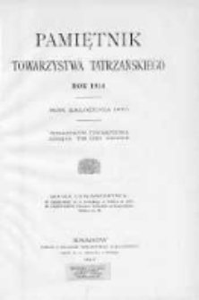 Pamiętnik Towarzystwa Tatrzańskiego. T.35. 1914
