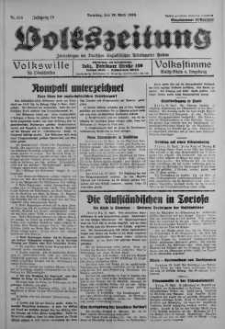 Volkszeitung 19 kwiecień 1938 nr 106