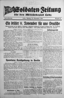 Soldaten = Zeitung der Schlesischen Armee 10 November 1939 nr 57