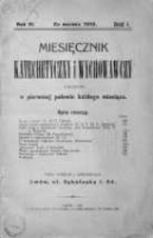 Miesięcznik Katechetyczny i Wychowawczy. 1913. R.III, zeszyt 3