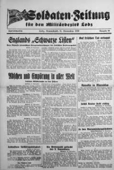Soldaten = Zeitung der Schlesischen Armee 11 November 1939 nr 58