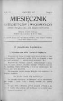 Miesięcznik Katechetyczny i Wychowawczy. 1927. R.XVI, zeszyt 4