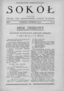 Przewodnik Gimnastyczny Sokół. 1933. Nr 10