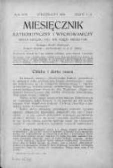 Miesięcznik Katechetyczny i Wychowawczy. 1929. R.XVIII, zeszyt 1-2