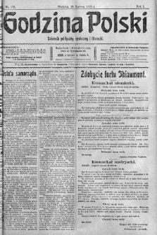 Godzina Polski : dziennik polityczny, społeczny i literacki 25 czerwiec 1916 nr 175