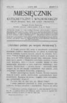 Miesięcznik Katechetyczny i Wychowawczy. 1931. R.XX, zeszyt 2