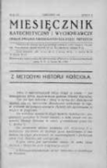 Miesięcznik Katechetyczny i Wychowawczy. 1931. R.XX, zeszyt 10