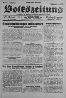 Volkszeitung 27 kwiecień 1938 nr 114