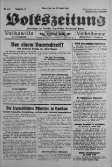 Volkszeitung 28 kwiecień 1938 nr 115