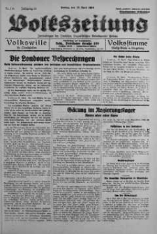 Volkszeitung 29 kwiecień 1938 nr 116