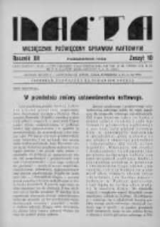 Nafta. Organ Związku Polskich Przemysłowców Naftowych we Lwowie . 1933, Nr 10