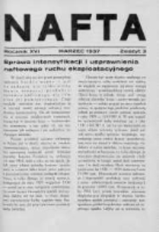 Nafta. Organ Związku Polskich Przemysłowców Naftowych we Lwowie . 1937, Nr 3