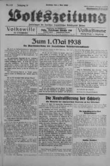 Volkszeitung 1 maj 1938 nr 118