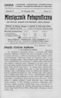 Miesięcznik Fotograficzny. 1908, Nr 11