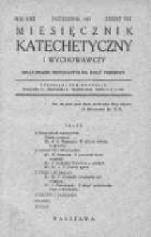 Miesięcznik Katechetyczny i Wychowawczy. 1933. R.XXII, zeszyt 8