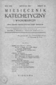 Miesięcznik Katechetyczny i Wychowawczy. 1933. R.XXII, zeszyt 9