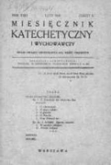 Miesięcznik Katechetyczny i Wychowawczy. 1934. R.XXIII, zeszyt 2