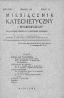 Miesięcznik Katechetyczny i Wychowawczy. 1934. R.XXIII, zeszyt 3