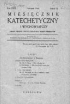 Miesięcznik Katechetyczny i Wychowawczy. 1934. R.XXIII, zeszyt 9