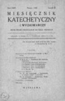 Miesięcznik Katechetyczny i Wychowawczy. 1935. R.XXIV, zeszyt 3