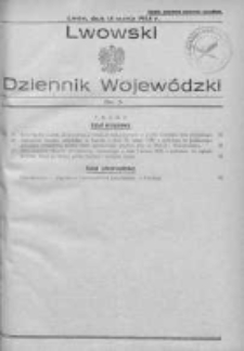 Lwowski Dziennik Wojewódzki. 1935, Nr 5