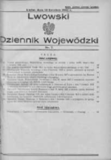 Lwowski Dziennik Wojewódzki. 1935, Nr 7
