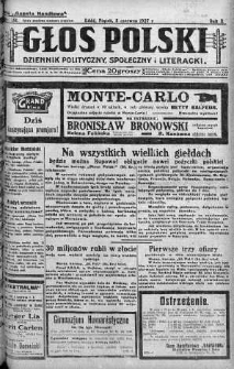 Głos Polski : dziennik polityczny, społeczny i literacki 3 czerwiec 1927 nr 151