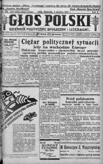 Głos Polski : dziennik polityczny, społeczny i literacki 5 czerwiec 1927 nr 153