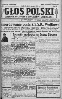 Głos Polski : dziennik polityczny, społeczny i literacki 8 czerwiec 1927 nr 155