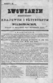 Lwowianin [Czyli Zbiór Potrzebnych i Użytecznych Wiadomości]. 1839-1840, z. 12