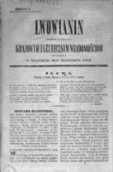 Lwowianin [Czyli Zbiór Potrzebnych i Użytecznych Wiadomości]. 1840-1841, z. 2