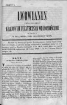 Lwowianin [Czyli Zbiór Potrzebnych i Użytecznych Wiadomości]. 1840-1841, z. 5