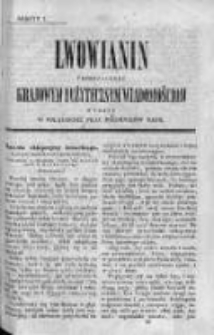 Lwowianin [Czyli Zbiór Potrzebnych i Użytecznych Wiadomości]. 1840-1841, z. 7