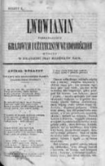 Lwowianin [Czyli Zbiór Potrzebnych i Użytecznych Wiadomości]. 1840-1841, z. 8