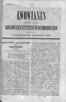 Lwowianin [Czyli Zbiór Potrzebnych i Użytecznych Wiadomości]. 1840-1841, z. 9
