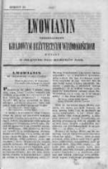 Lwowianin [Czyli Zbiór Potrzebnych i Użytecznych Wiadomości]. 1840-1841, z. 12