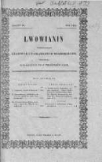 Lwowianin [Czyli Zbiór Potrzebnych i Użytecznych Wiadomości]. 1842, z. 11