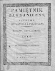 Pamiętnik Zagraniczny, Naukowy, Historyczny i Polityczny. 1816, nr 1