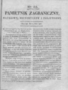 Pamiętnik Zagraniczny, Naukowy, Historyczny i Polityczny. 1816, nr 12