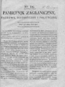 Pamiętnik Zagraniczny, Naukowy, Historyczny i Polityczny. 1816, nr 18