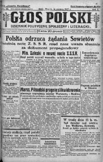 Głos Polski : dziennik polityczny, społeczny i literacki 14 czerwiec 1927 nr 161